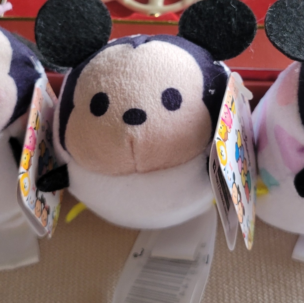NEW 3 Disney EASTER Tsum Tsums  1 MICKEY AND 2 MINNIE MOUSE